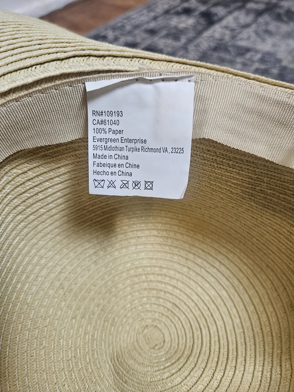 Straw Wide-Brim Sun Hat with Pink Ribbon - Feelin Beachy Script